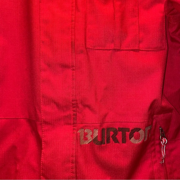 Burton DryRide red snowboard jacket size youth medium US 10/12 - Picture 6 of 7